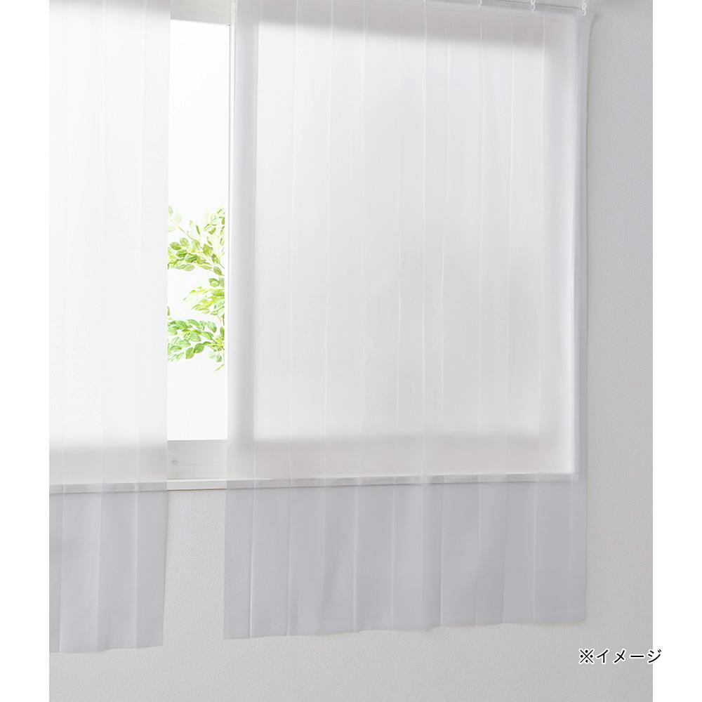 組合せて使える保温・採光カーテンライナー クリア 100×150cm 2枚組
