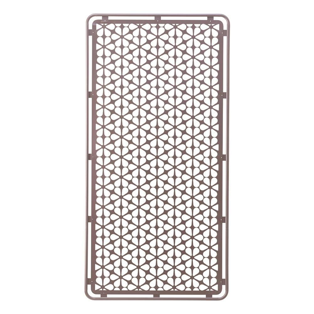 デザインフェンス フラワー ブラウン 90×180【SU】