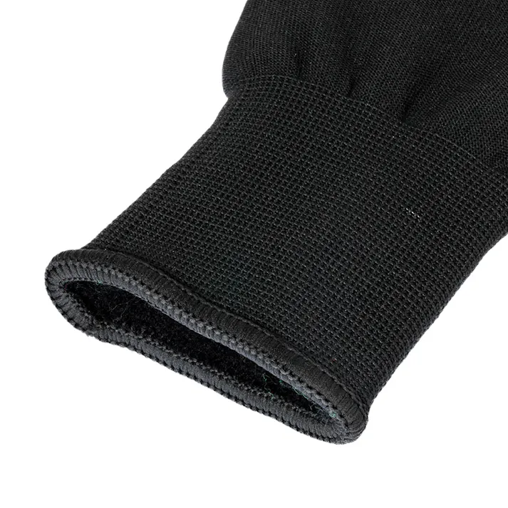 Hot fine タッチパネル対応 あったかタッチパネル裏起毛 むにゅ手袋 ブラック フリーサイズ