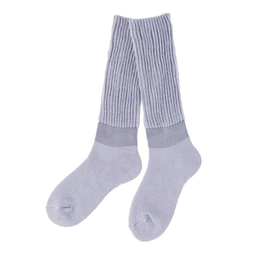 カインズ あったか靴下 ロング パープル 25.0～27.0cm 婦人 靴下・肌着