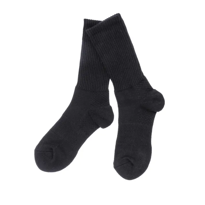 カインズ 紳士 耐久強度10倍 発熱 摩擦に強い 靴下 クルー丈 ブラック 25.0cm-27.0cm 3足組