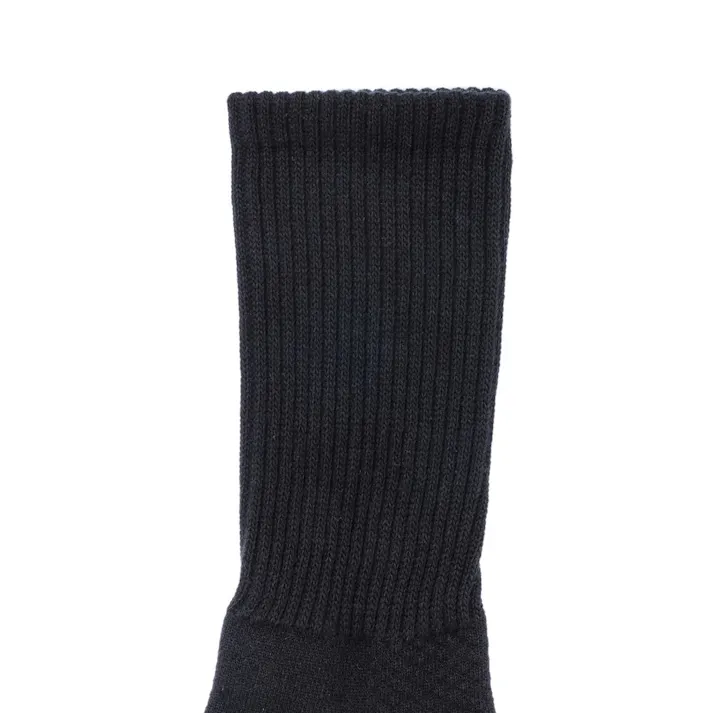 カインズ 紳士 耐久強度10倍 発熱 摩擦に強い 靴下 クルー丈 ブラック 25.0cm-27.0cm 3足組