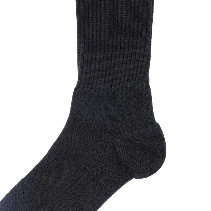カインズ 紳士 耐久強度10倍 発熱 摩擦に強い 靴下 クルー丈 ブラック 25.0cm-27.0cm 3足組
