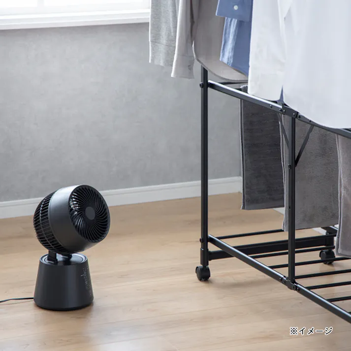 カインズ 湿度センサー搭載 すばやく乾かす 大風量3Dサーキュレーター ブラック CZ-S3DS15-BK