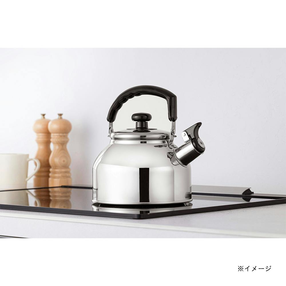 注ぎやすいステンレスケトル 満水容量2.7L 適正容量2.1L(販売終了