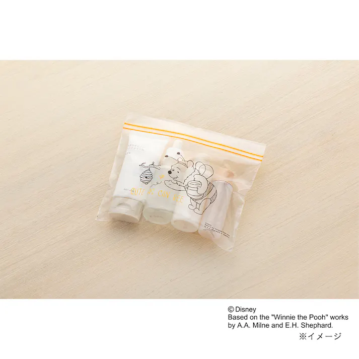 抗菌ダブルジッパーバッグ SS くまのプーさん 35枚入り