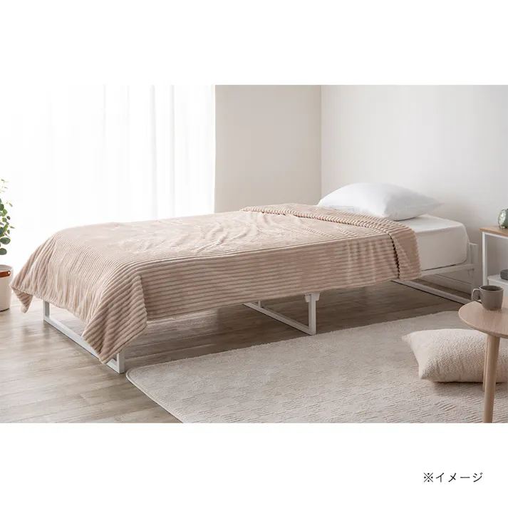 毛布にもなる楽掛けふとんカバー ライトベージュセミダブル※カバーのみ