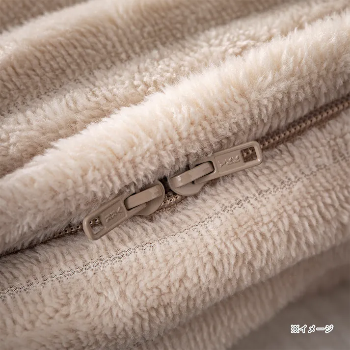 毛布にもなる楽掛けふとんカバー ライトベージュセミダブル※カバーのみ