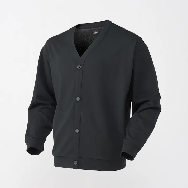 SPEED DRY さらっとした肌触りのカーディガン ブラック M