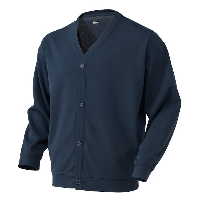 SPEED DRY さらっとした肌触りのカーディガン ネイビー M