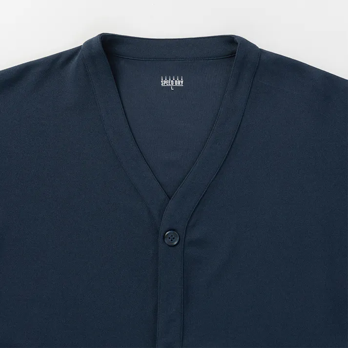 SPEED DRY さらっとした肌触りのカーディガン ネイビー M