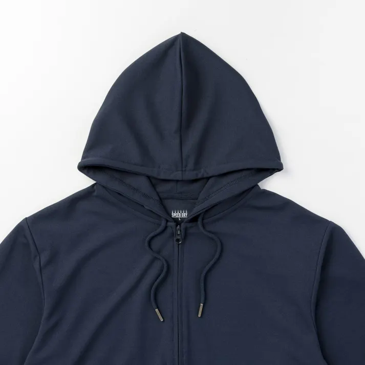 SPEED DRY さらっとした肌触りのパーカー ネイビー LL