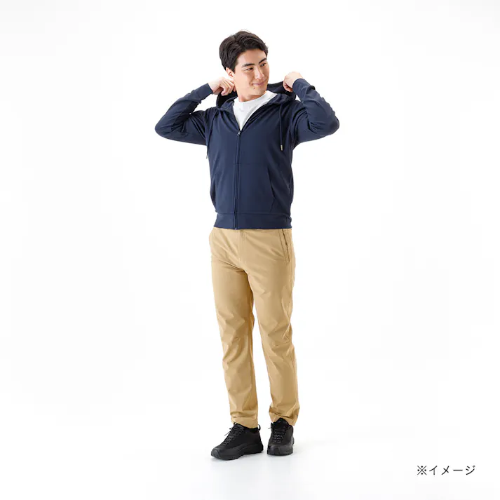 SPEED DRY さらっとした肌触りのパーカー ネイビー LL