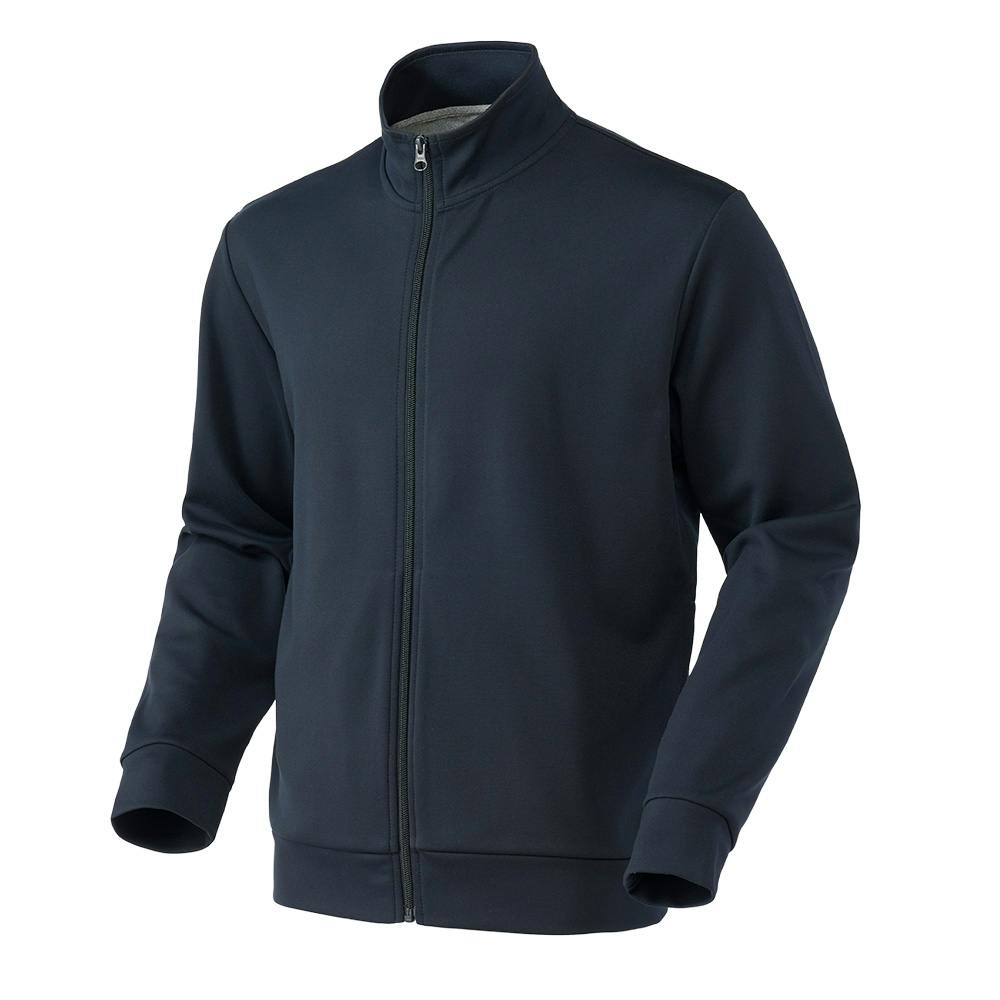 Hot fine なめらかストレッチ スタンドジャケット ネイビー L シャツ・ブルゾン