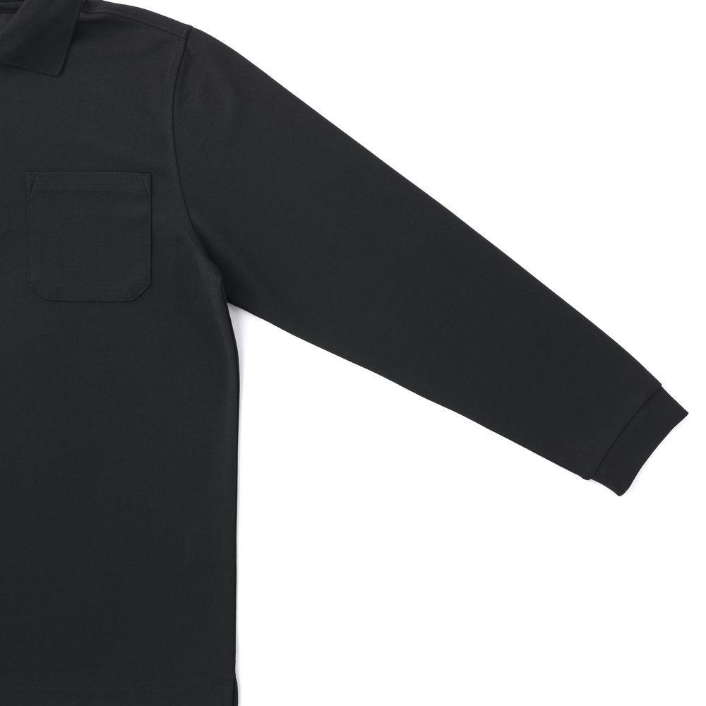 SPEED DRY さらっとした肌触りのポロシャツ 長袖 ブラック L | 作業着