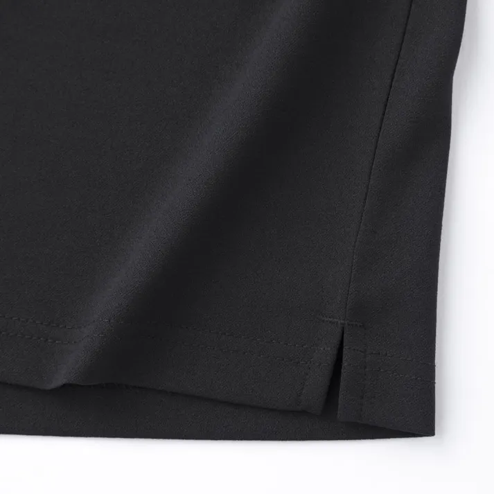 SPEED DRY さらっとした肌触りのポロシャツ 長袖 ブラック L