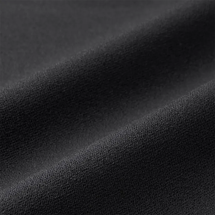 SPEED DRY さらっとした肌触りのポロシャツ 長袖 ブラック L