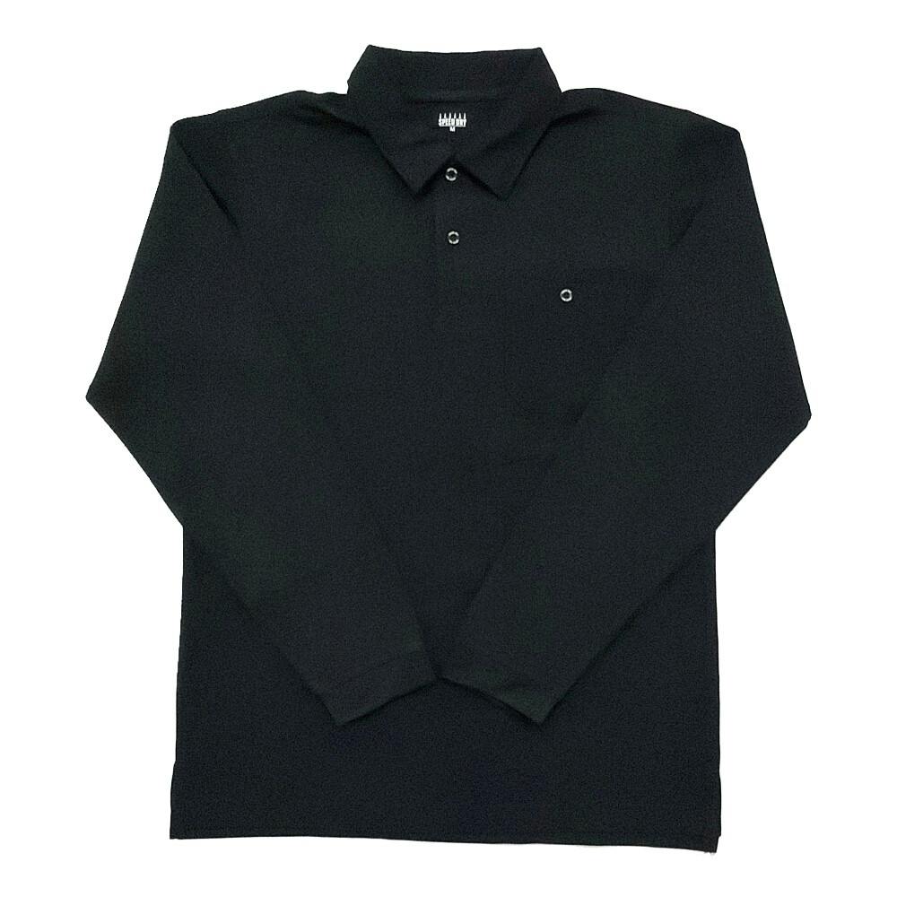 SPEED DRY ポケット付き ワークポロシャツ 長袖 ブラック M | 作業着 SPEED DRY ポケット付き ワークポロシャツ 長袖 ブラック M | 作業着