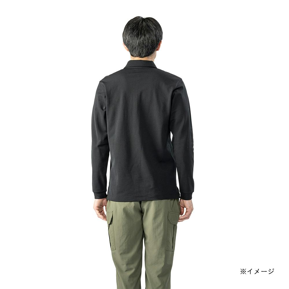 SPEED DRY ポケット付き ワークポロシャツ 長袖 ブラック M | 作業着