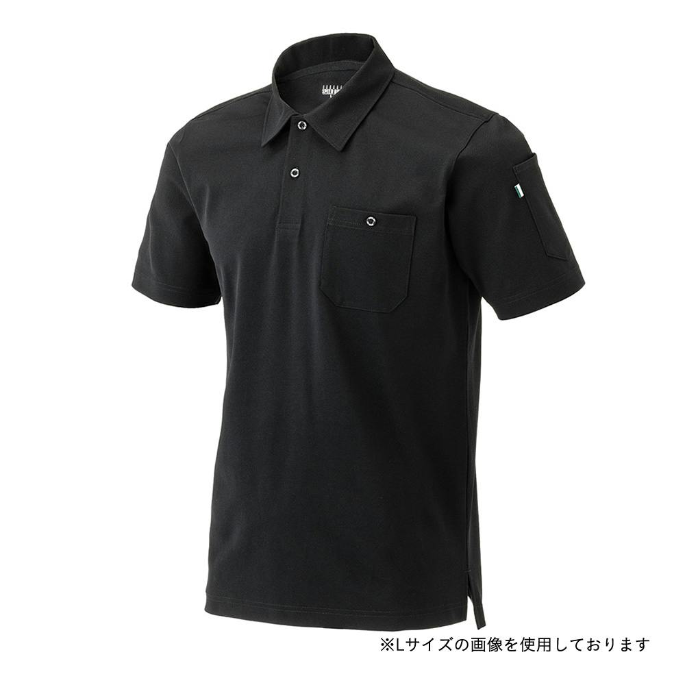 カインズ 2WAYストレッチ ポロシャツ 長袖 ブラック M | 作業着・作業