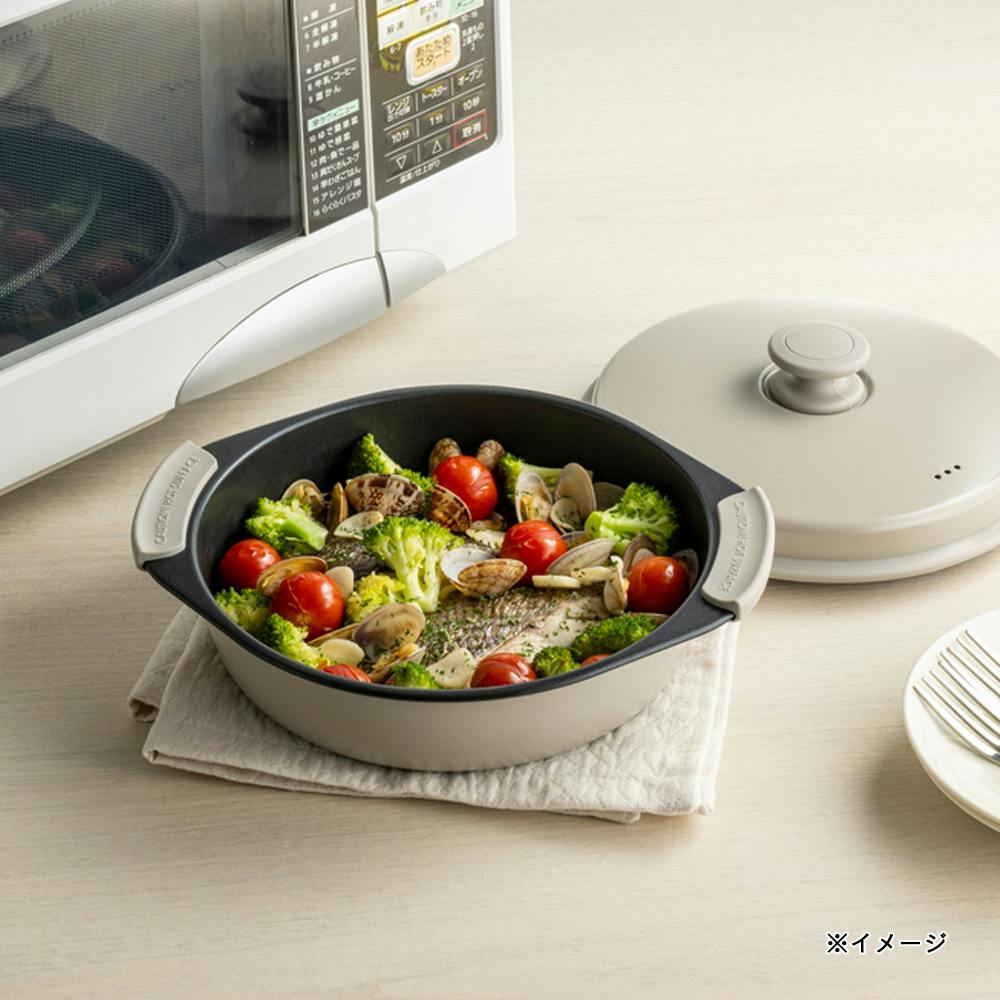 レンジで楽チン 蒸し＆グリルプレート 深型 | 包丁・ハサミ・調理器具
