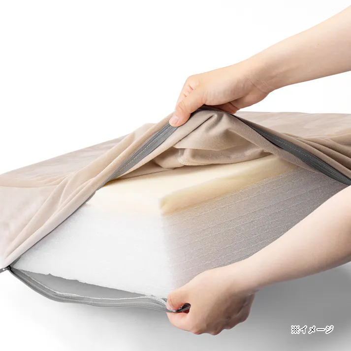 ずれにくいフロアクッション Pitapa ベージュ