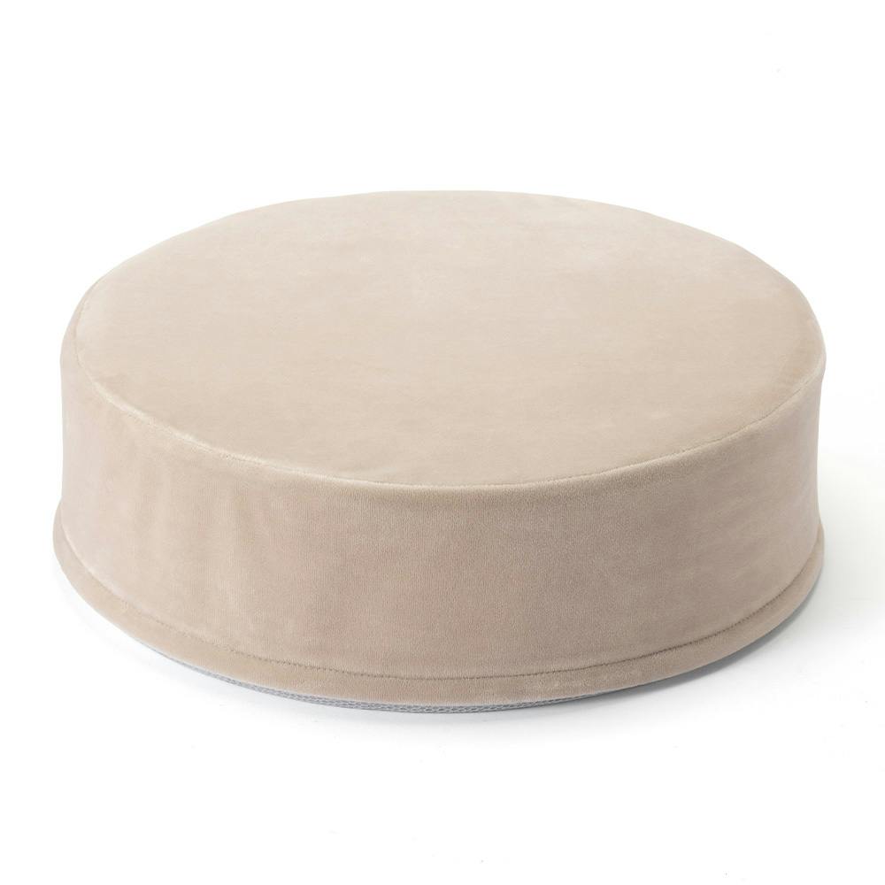 ずれにくいフロアクッション Pitapa円形 ベージュ