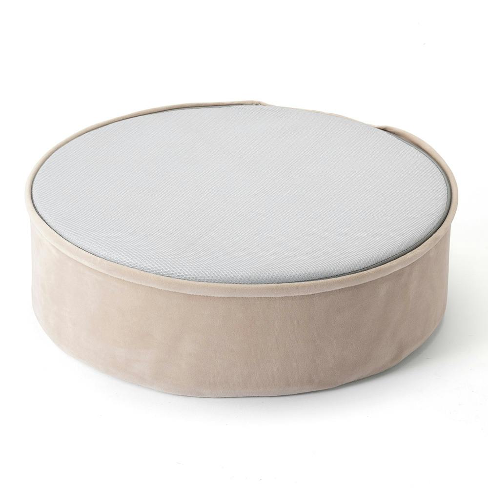 ずれにくいフロアクッション Pitapa円形 ベージュ | クッション 通販