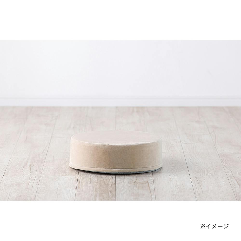 ずれにくいフロアクッション Pitapa円形 ベージュ | クッション 通販