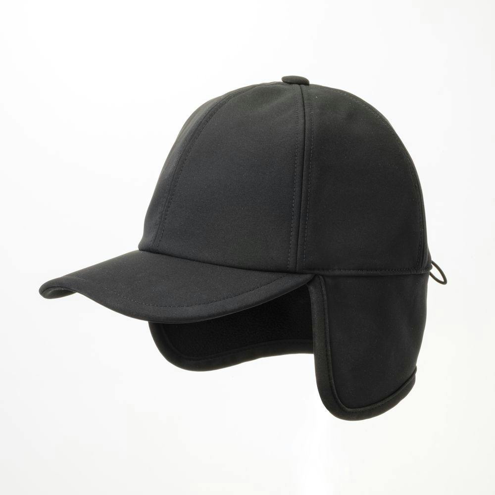 Hot fine 耳当て付きキャップ ブラック 014 フリーサイズ タオル・キャップ Hot fine 耳当て付きキャップ ブラック 014 フリーサイズ タオル・キャップ