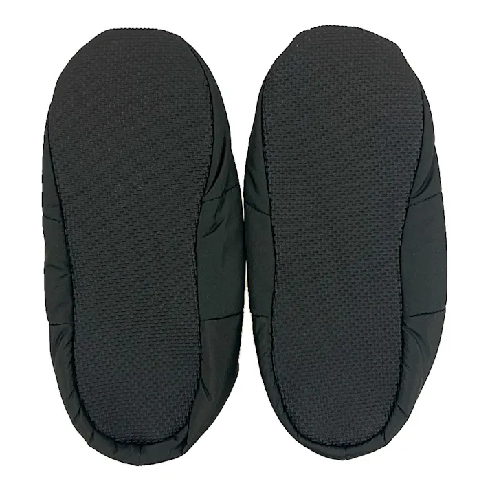 Hot fine 断熱ルームソックス すべり止め付 ブラック M 25.0cm-25.5cm