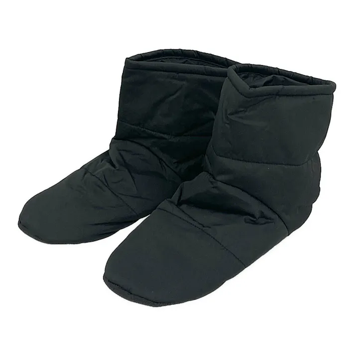 Hot fine 断熱ルームソックス すべり止め付 ブラック M 25.0cm-25.5cm