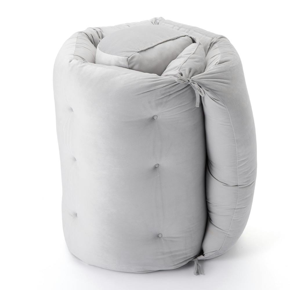 ごろ寝ロングフロアクッション グレー | 座布団・座布団カバー