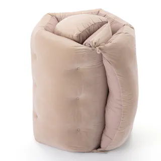 ごろ寝ロングフロアクッション ベージュ