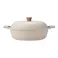 ガス火・IH対応 ミトンが要らない卓上鍋 27cm ベージュ