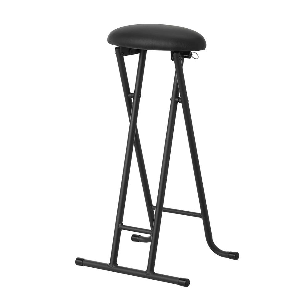 カウンターチェア ブラック 幅455cm 奥行540cm 高さ109.5cm シェル BK カウンターチェア イス チェア 北欧 モダン ｜カインズ(CAINZ) 折りたたみカウンターチェア ブラック 幅40cm