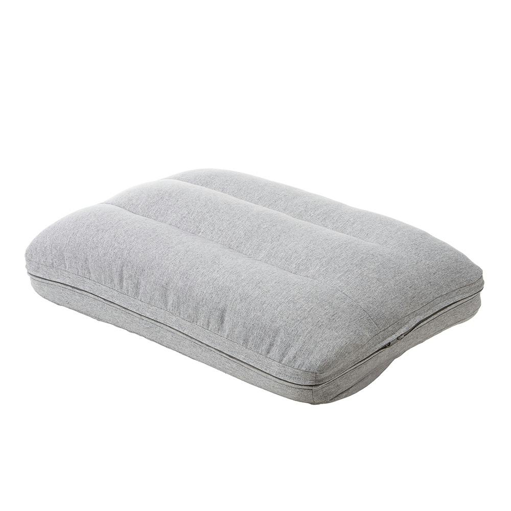 持ち手付カバー洗える背もたれイス Lepoco グレー 幅58cm 奥行36