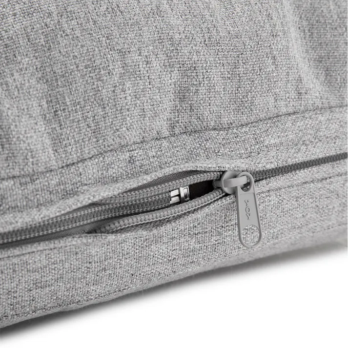 持ち手付カバー洗える背もたれイス FLepoco グレー 幅57cm 奥行44~57cm 高さ16~50cm リクライニング 枕 足置き 座椅子 座布団