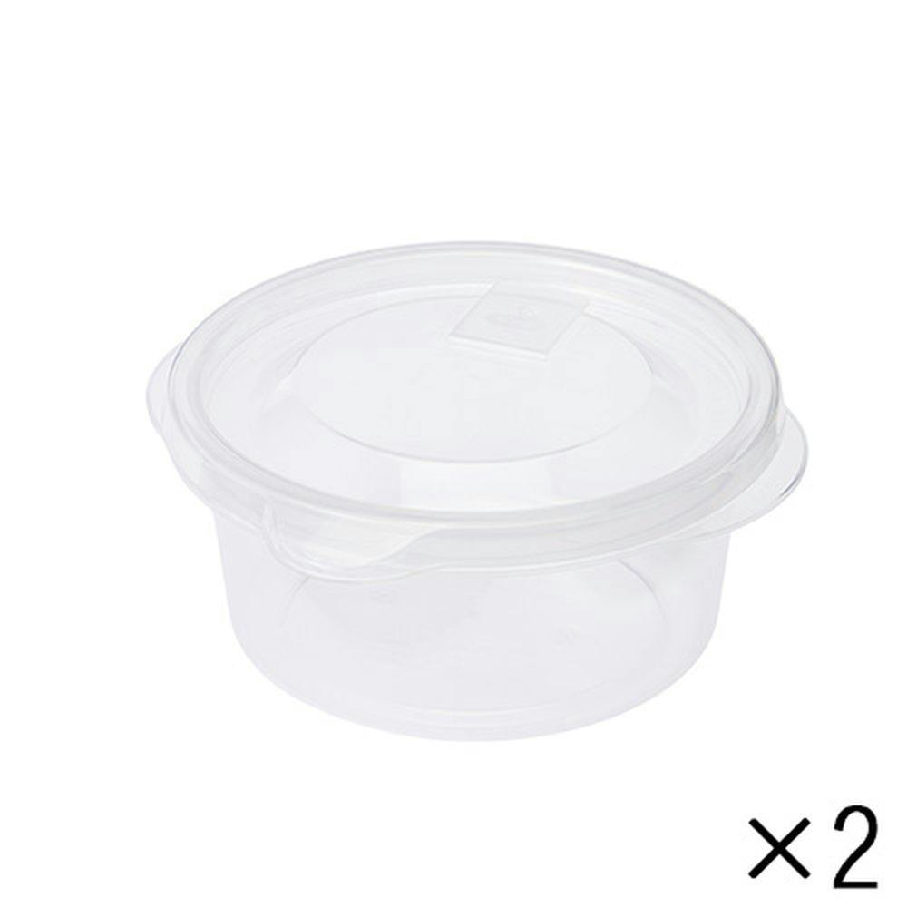 レンジで使える保存容器 丸型 270ml 2個入