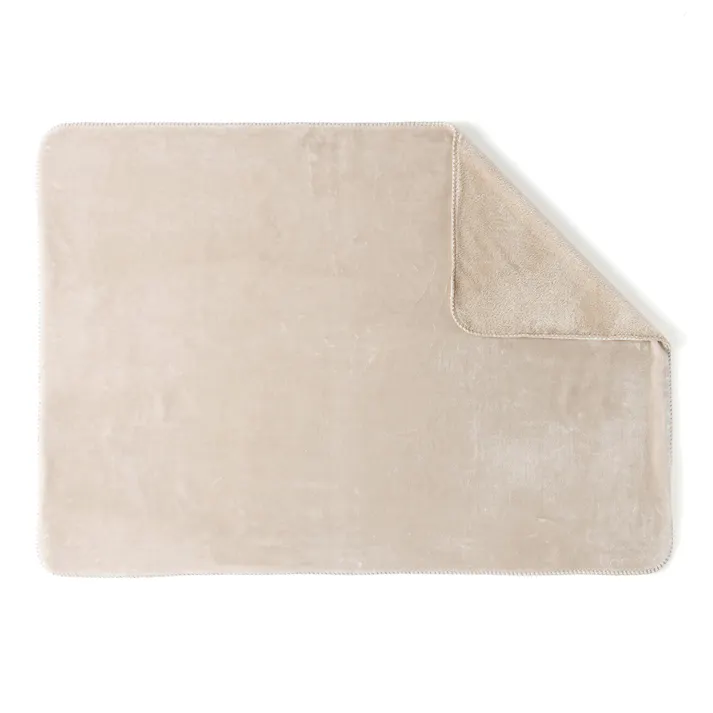 くつろぎブランケット ライトベージュ 幅100cm 奥行140cm