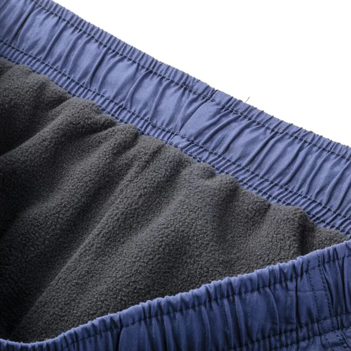 Hot fine 裏フリースパンツ 裏面フリースであたたかい 保温 ネイビー M