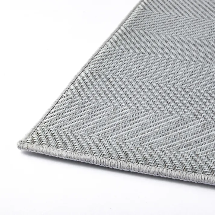 トイレマット ストライプグレー