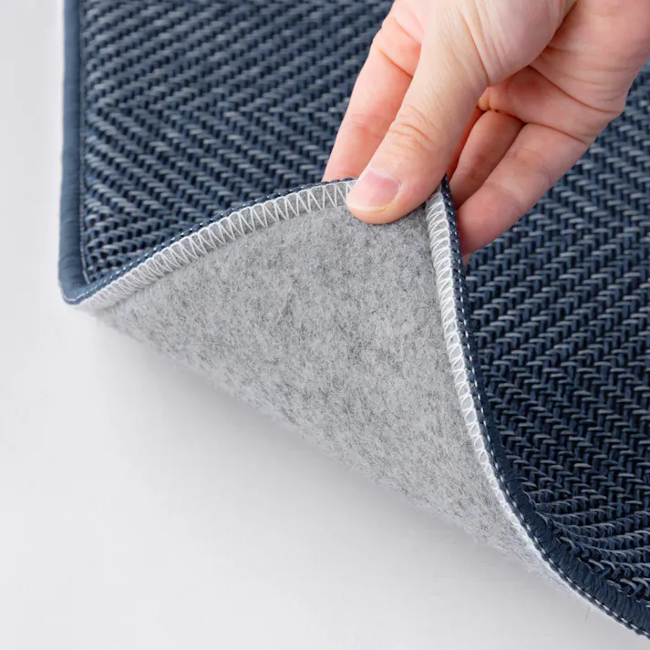 トイレマット ストライプネイビー