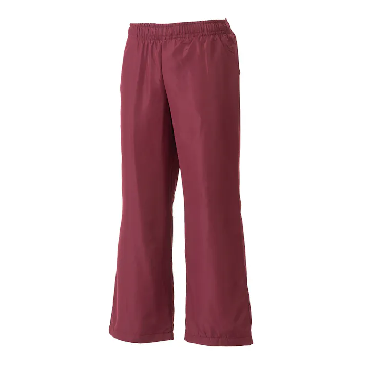 Hot fine 裏フリースパンツ 裏面フリースであたたかい 保温 エンジ M