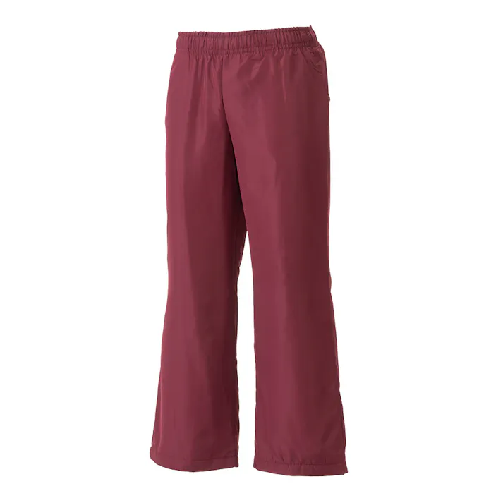 Hot fine 裏フリースパンツ 裏面フリースであたたかい 保温 エンジ M