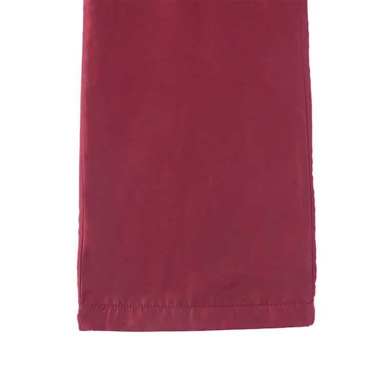 Hot fine 裏フリースパンツ 裏面フリースであたたかい 保温 エンジ L