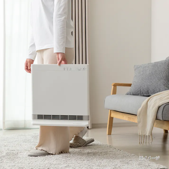 大風量 薄型セラミックファンヒーター ワイド ホワイト CZ-SCH1200-WH