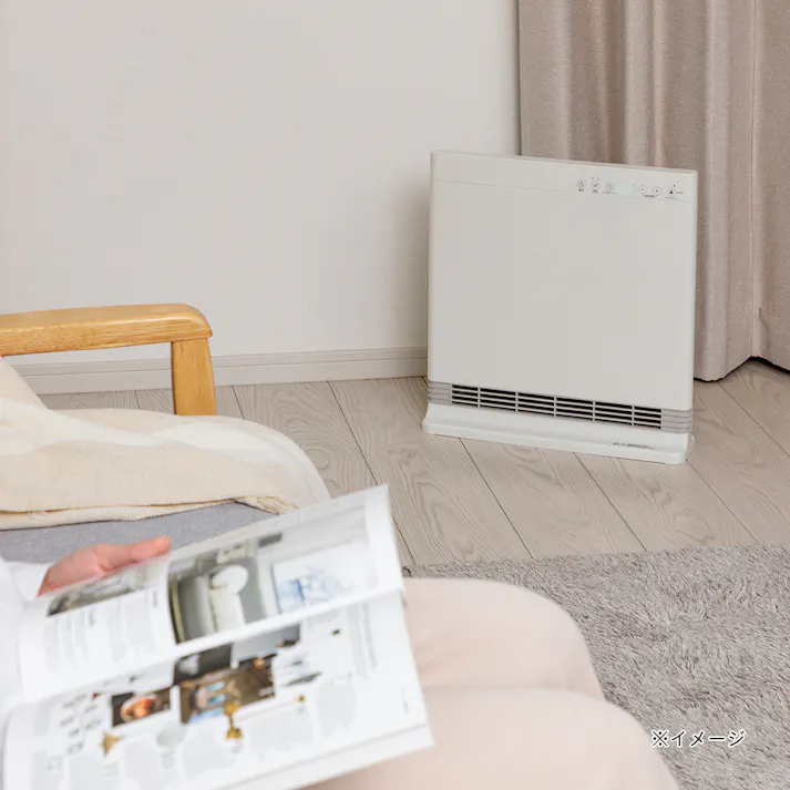 大風量 薄型セラミックファンヒーター ワイド ホワイト CZ-SCH1200-WH