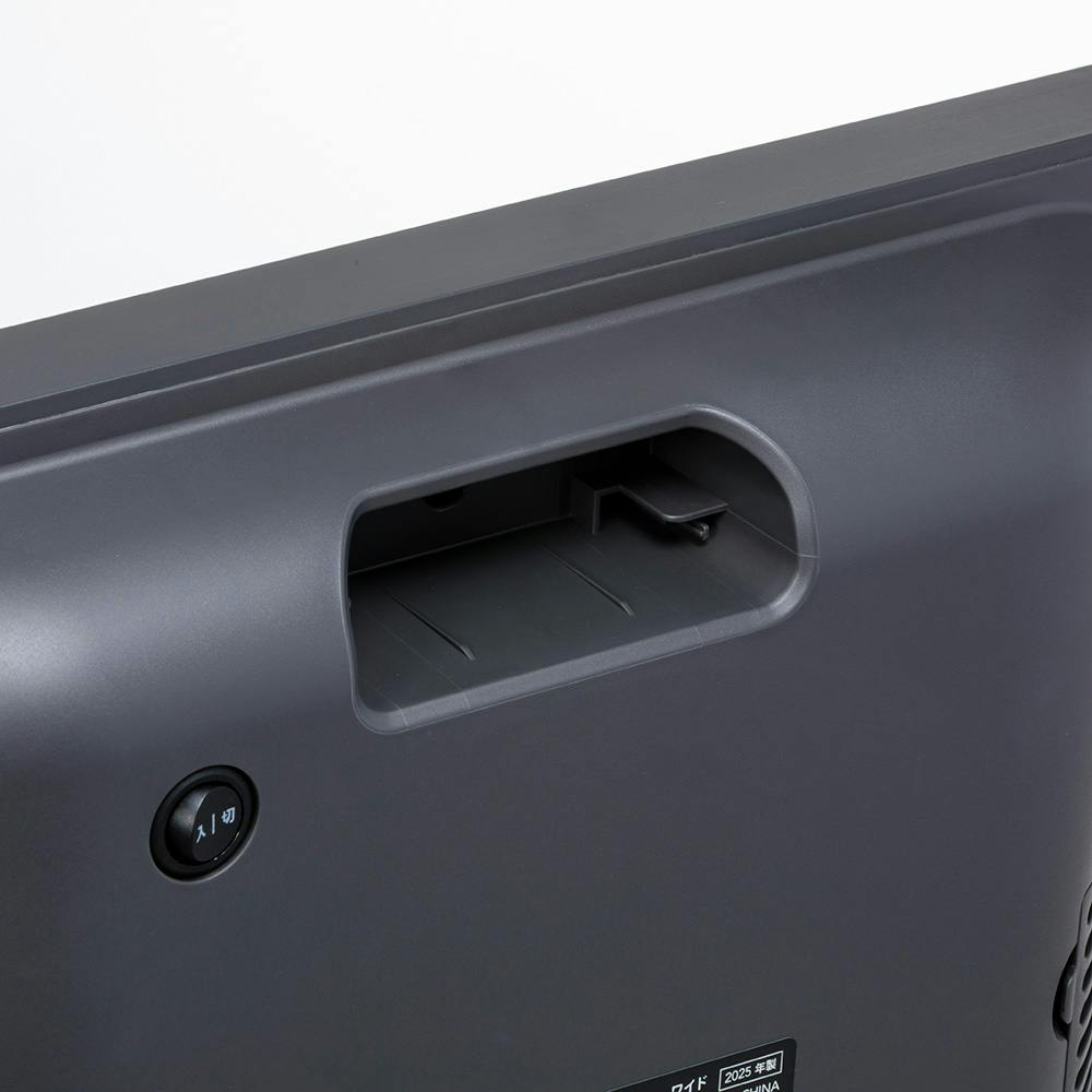 大風量 薄型セラミックファンヒーター ワイド ブラック CZ-SCH1200-BK