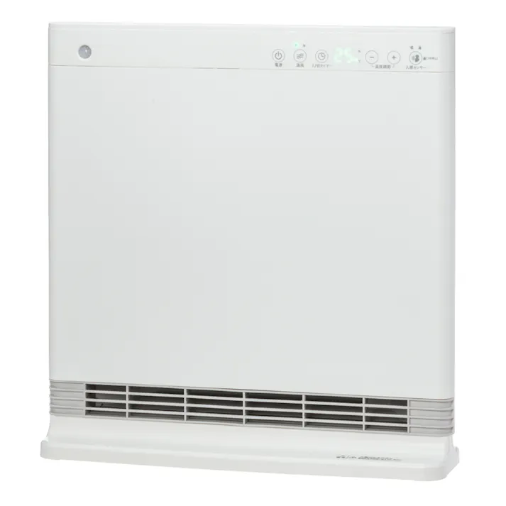 人感センサー搭載 大風量薄型セラミックファンヒーター ワイド ホワイト CZ-SHM1200-WH